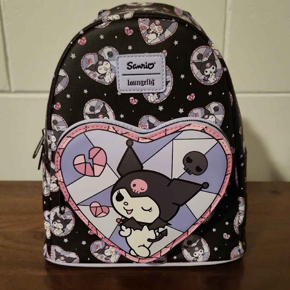 Loungefly Sanrio Kuromi Stained Glass Mini Backpack